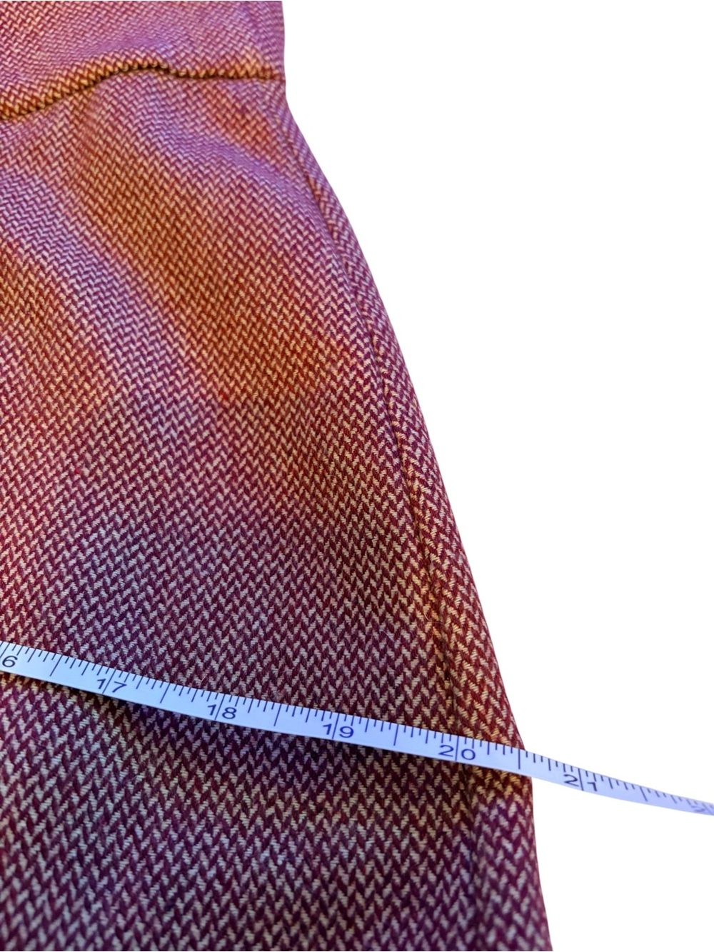 ModCloth Coral-Red A-Line Button-Waist Skirt - Picture 6 of 8